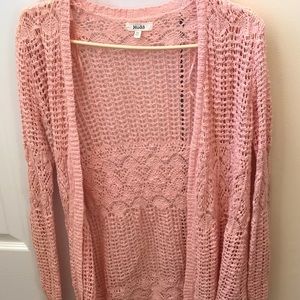 Mudd Pastel Pink Cardigan Size XS